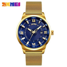 Load image into Gallery viewer, SKMEI Mens Watches Top Brand Luxury Waterproof Gold