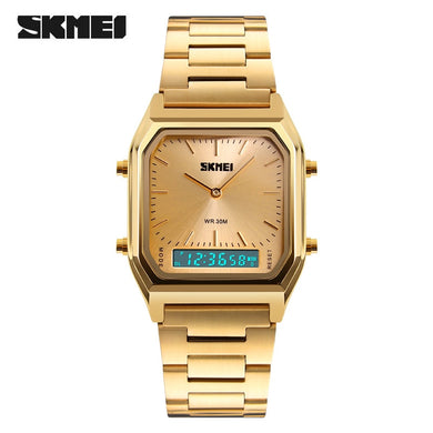 SKMEI Luxury Gold Watch Men Fashion