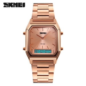 SKMEI Luxury Gold Watch Men Fashion